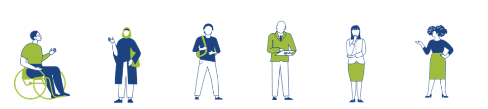 Icons of different people who can benefits from engaging with CEAH